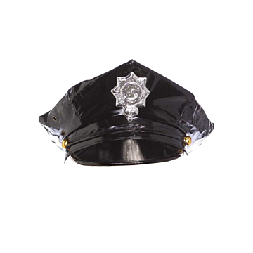 Vinyl police hat