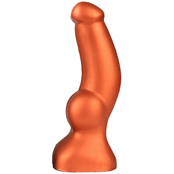 Non Realistic Soft Silicone Dildo Wof 15 x 5 cm - Orange