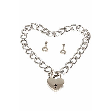 Necklace 38cm with heart Padlock