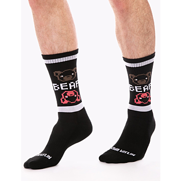 Barcode Berlin Big Bear Black Gym Socks