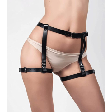 Garter Belt Harness System Eco Leather S/M