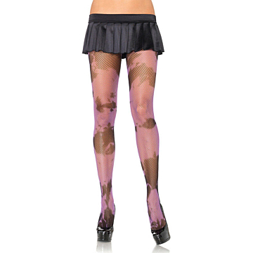 Leg Avenue Fuchsia Tie Dye Pantyhose