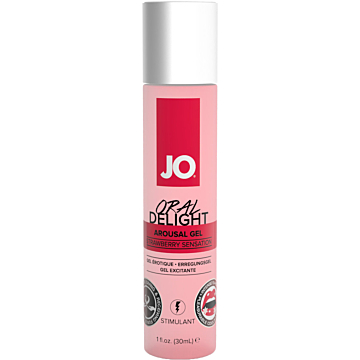 Strawberry Sensation Oral Gel" by System JO