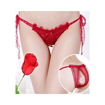 G-String "Rose" 18cm Red