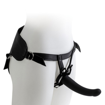 Kiotos Women's Harness with Black Dildos (3 pcs)