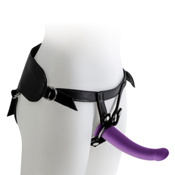 Kiotos Harness with Purple Dildo - Size L