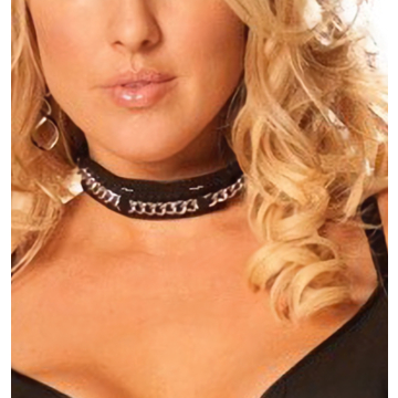 Collar with silver chain-2002058