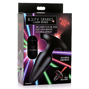 Laser Fuck Me Medium Anal Plug with Remote Control