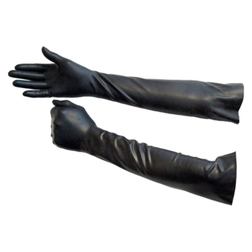 Mister B Rubber Gloves Elbow Length - Black