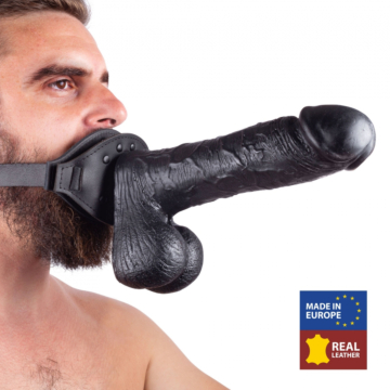 Leather Mouth Gag with Vac-U-Lock