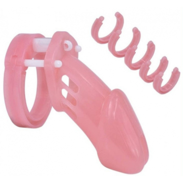 Locky Chastity Cage 8 x 3.3 cm Pink