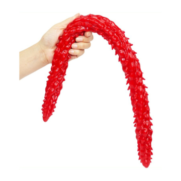 Long Double Dildo Barded 60 cm - Red - Unrealistic Cock