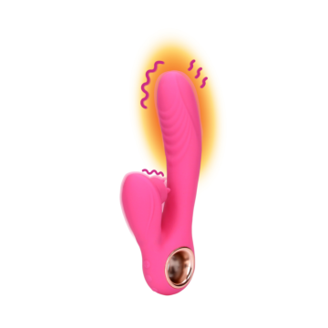 Tongue Flickering and Heating Rabbit Vibrator - Exuberant Pink