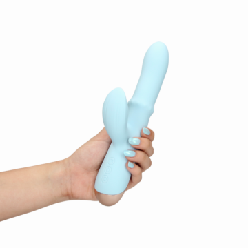 Pulse Wave and Up-and-Down Moving Ring Vibrator - Arctic Blue