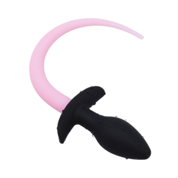 Luminous Puppy 8 x 3.2cm Pink Glow-in-the-Dark Dog Tail Plug