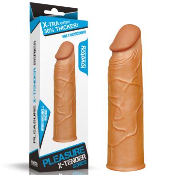 Pleasure X-Tender Realistic Penis Sleeve 17 cm - Lovetoy