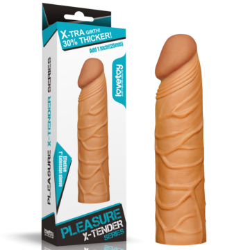 Pleasure X-Tender Realistic Penis Sleeve 17 cm - Lovetoy