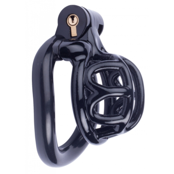 Lyfy Short Chastity Cage (4 x 3.3cm) - Black - Cock Cage