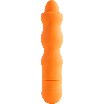 Frenzy Silicone Vibrator with 10 Dynamic Rhythms (Orange) - Dream Toys - Splashproof