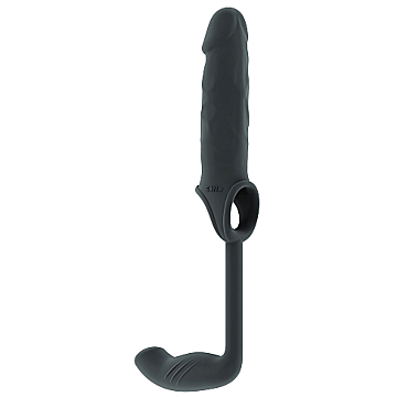 Sono Stretchy Penis Extension and Prostate Plug (Grey) - Shots Media - Waterproof - Butt Plug Sleeve