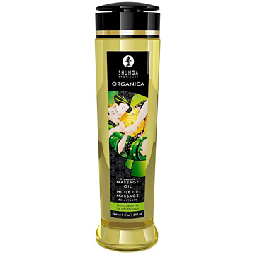 Shunga Erotic Massage Oil 240 ml - Green Tea