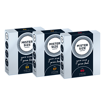 Mister Size Condoms 53,57,60 3 pieces