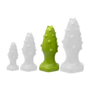 Monster Spike Silicone Plug L 14 x 5.5cm Green