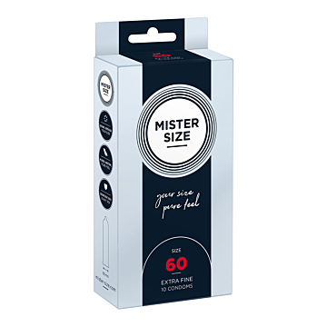 MISTER SIZE 60mm Condoms 10pcs