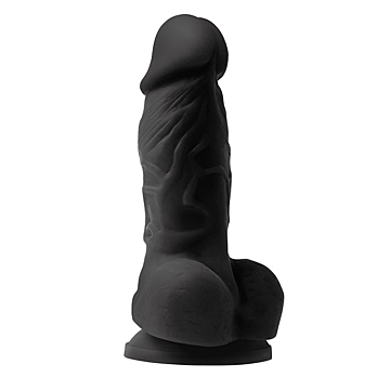 Colours Pleasures Realistic Dildo 10 cm (Black) - NS Novelties