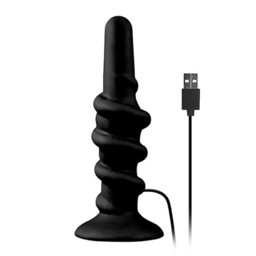 Shove Up Vibrating Butt Plug (Black) - NMC