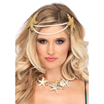 Leg Avenue Mermaid Pearl Headband in White