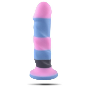 Realistic Multicolour Dildo Twister 24 cm - Toyz4Lovers - Silicone