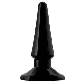 Smooth Waterproof Classic Butt Plug 10 cm (Black) - ToyFa 