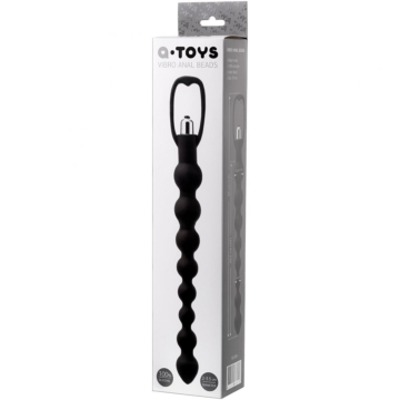 
A-TOYS, Anal Vibration Chain, Silicone, Black, 34 cm