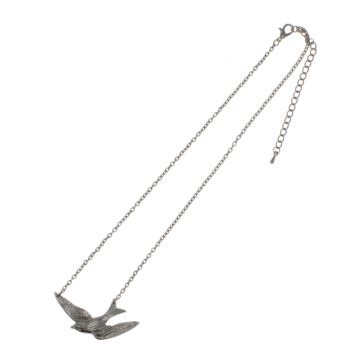 Swallow Necklace in Silver