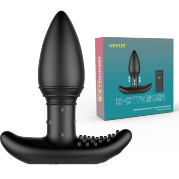 Nexus B Stroker -  Remote Control Unisex Massager with Unique Rimming Beads