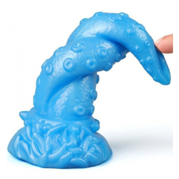 Unrealistic Octopus Dildo 15 cm - Blue - Monster Penis