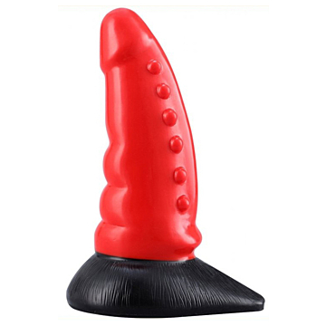 Monster Doty XXL Dildo 18 cm - Red - Unrealistic Penis