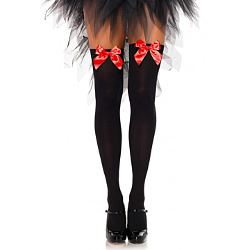 Leg Avenue Red Bow Thigh Highs