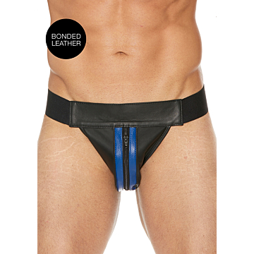 Plain Front With Zip Jock - S/M - Blue
