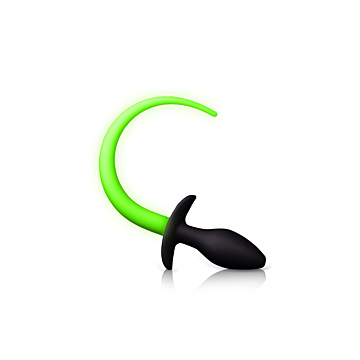 Puppy Tail plug - Glow in the Dark