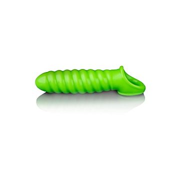 Swirl Stretchy Penis Sleeve - Glow in the Dark