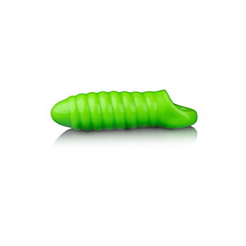 Swirl Thick Stretchy Penis Sleeve - Glow in the Dark