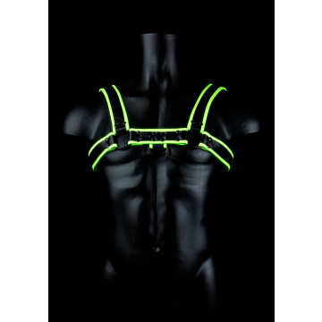 Chest Bulldog Harness  - Glow in the Dark