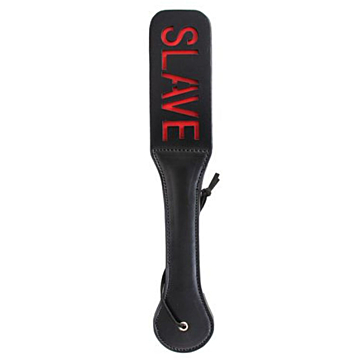 Toyz4lovers Double Spank Paddle - Black Vegan Leather