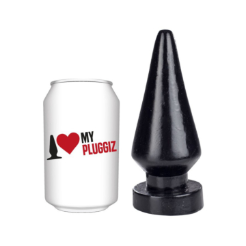 Pluggiz Peak Butt Plug 14 cm - Black Vinyl