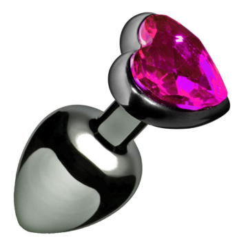 Toyz4lovers Heart Jewel Plug: Pink Aluminum.