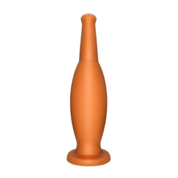 Bottle Butt Plug Medium 22 cm (Gold) - Wolf - Elastic Anal Plug - Silicone