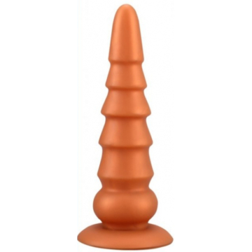 Butt Plug Pagoda 27 cm (Gold) - Wolf - Silicone Anal Plug
