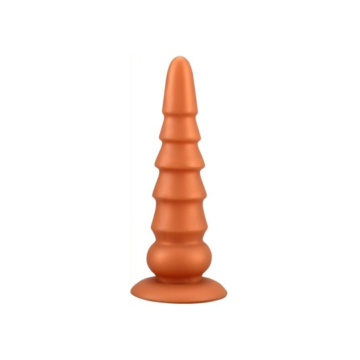 Butt Plug Pagoda 19 cm (Gold) - Wolf - Silicone Anal Plug